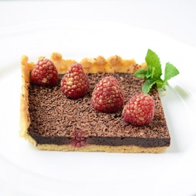 French Chocolate & Raspberry Pie
