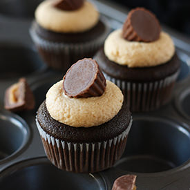 Mini Chocolate & PB Cupcakes