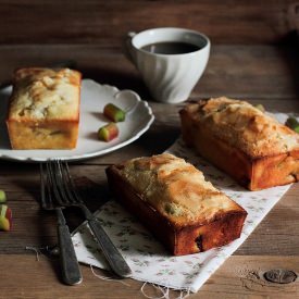 Rhubarb Vanilla Pound Cake