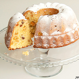Almond Apricot Bundt Cake