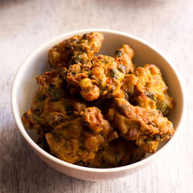 Spring Onion or Scallions Pakora
