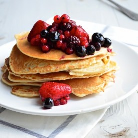 Pancakes with Red Fruits