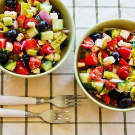 Greek Salad with Peperoncini