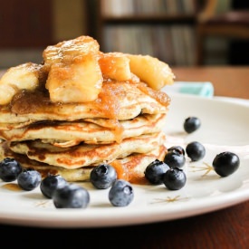 Blueberry Flax Pancakes