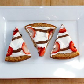 Skinny Choc Chip Cookie Pizza Pie
