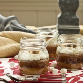 S’mores Brownies in Jars