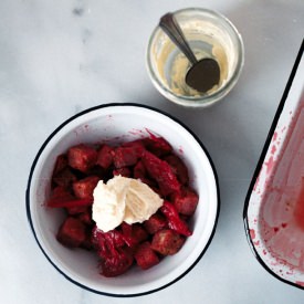 Strawberry Rhubarb Panzanella