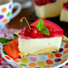 Cold Cheesecake with Jelly