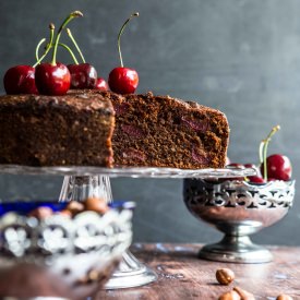 Cherry and Hazelnut Cake