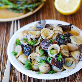 Pasta with Portobello Mushrooms