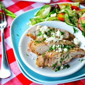 Grilled Greek Pork Tenderloin