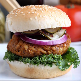 Sweet Potato and Farro Burger