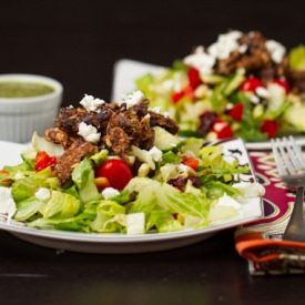 Black Bean Burger Salad