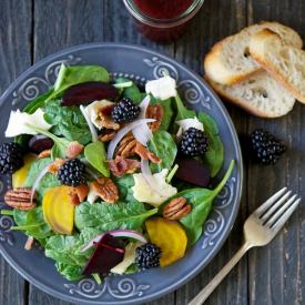 Spinach & Roasted Beet Salad
