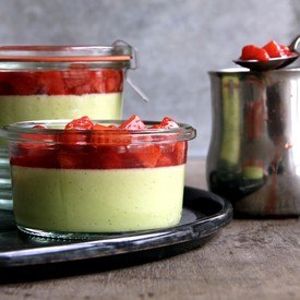 Green Asparagus Panna Cotta