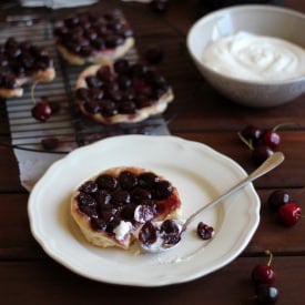 Cherry Tatin Tarts