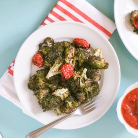 Roasted Broccoli + Blistered Tomato