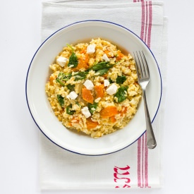 Roasted Pumpkin Feta Risotto