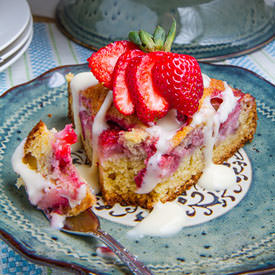 Strawberries and Cream Coffee Cake