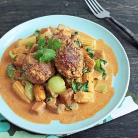 Thai Red Curry Meatballs