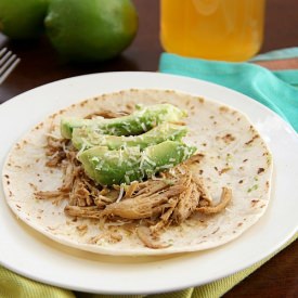 Crockpot Cheddar Beer Tacos