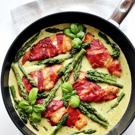 Chicken, Pesto and Asparagus