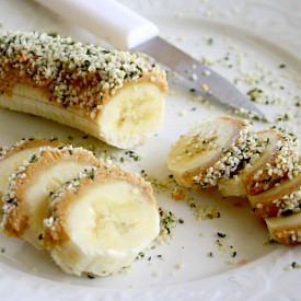 Banana Hemp Seed Sushi Slices