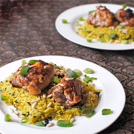 Toban Djan Chicken and Kale Rice
