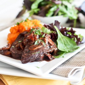 Apricot and Bacon Beef Liver