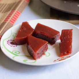 Faux Cherry Panna Cotta