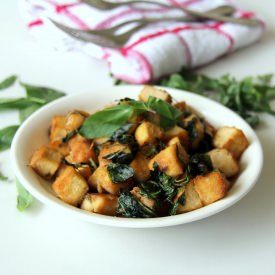 Vegan Basil Tofu