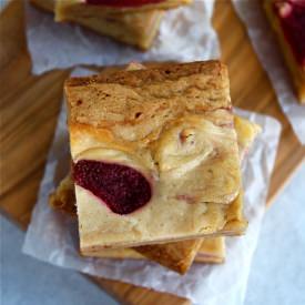 Roasted Strawberry Blondies