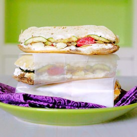 Pressed Grilled Veggie Sandwich