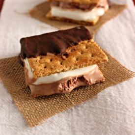 Mini S’more Ice Cream Sandwiches