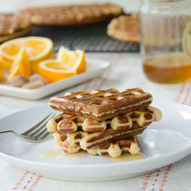 Honey Orange Ginger Waffles