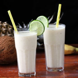 Pineapple Coconut Banana Smoothie