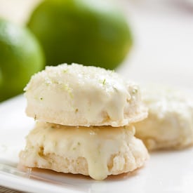 Lime Shortbread Cookies