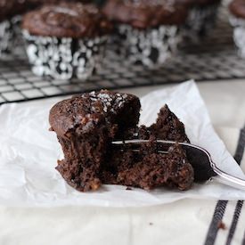 Double Chocolate Banana Muffins