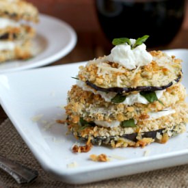 Crispy Eggplant Stacks