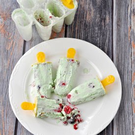 Berry Pistachio Cream Pops
