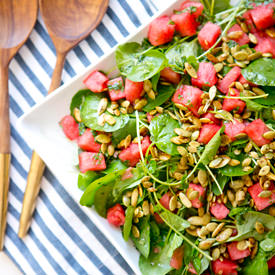 Watermelon Watercress Salad