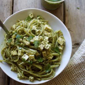 Kale Pesto Pasta Bowl