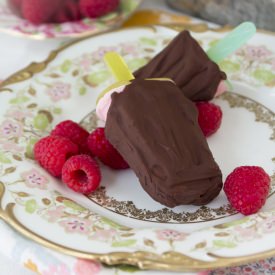 Chocolate Covered Raspberry Pops