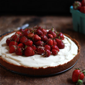 Strawberries + Cream Tart