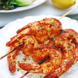 Spicy Grilled Shrimp Skewers