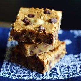 Peanut Butter Swirl Blondies