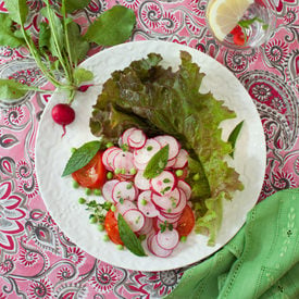 Radish Salad with Greens