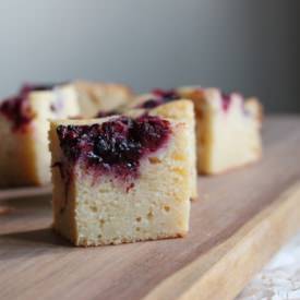 Summer Berry Ricotta Squares