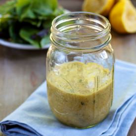 Lemon-Basil Flax Dressing