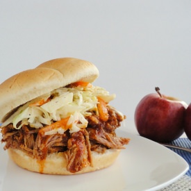 Slow Cooker Apple BBQ Pulled Pork